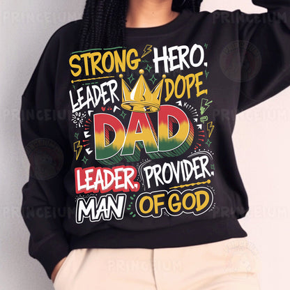 a woman wearing a black sweatshirt with a message on it