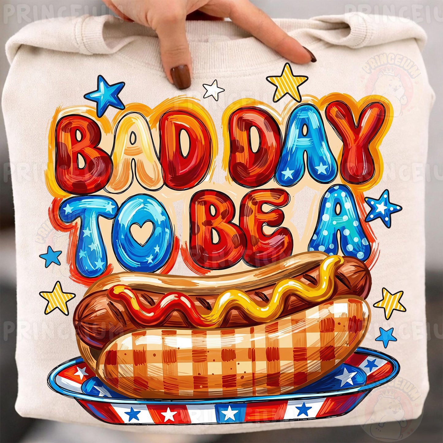Bad Day To Be A Weiner Sublimation Design PNG | Funny Hot Dog Patriotic Digital Download