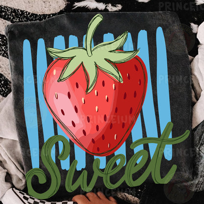 Sweet Strawberry Sublimation Design PNG  Fruit Summer Digital Download