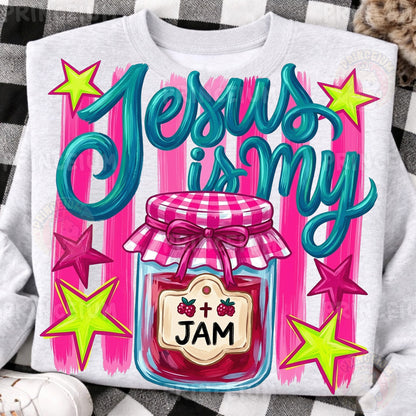 Jesus is my Jam PNG  Christian Sublimation Design for Shirts