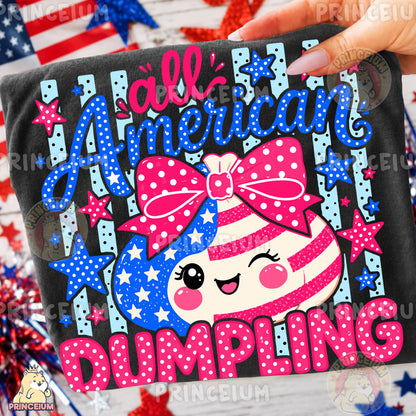 All American Dumpling Sublimation Design PNG Patriotic 4th of July Digital Download NEW26