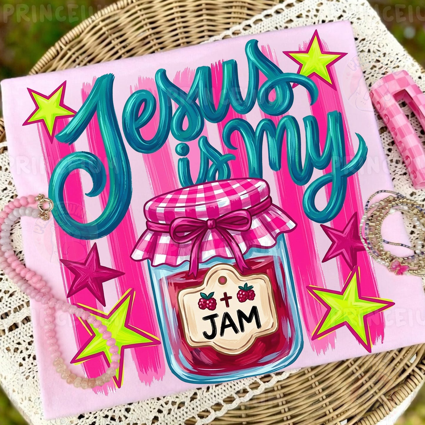 Jesus is my Jam PNG  Christian Sublimation Design for Shirts