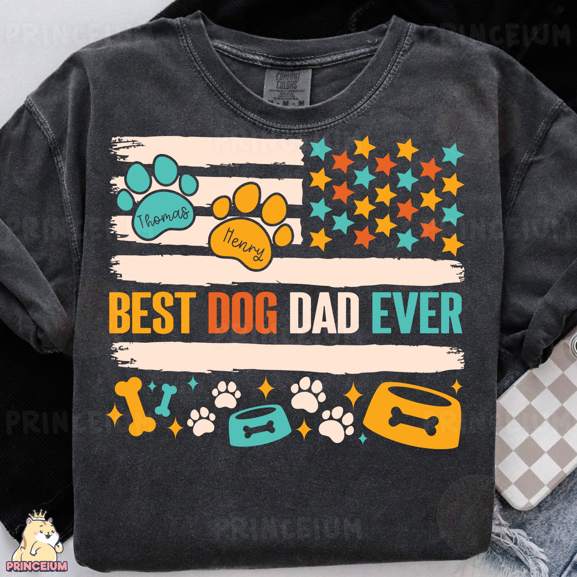 a t - shirt that says best dog dad ever