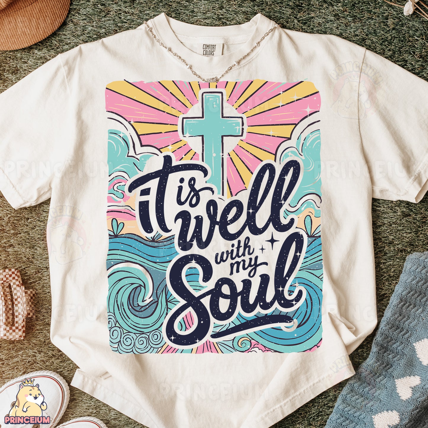 a t - shirt that says it's well with my soul