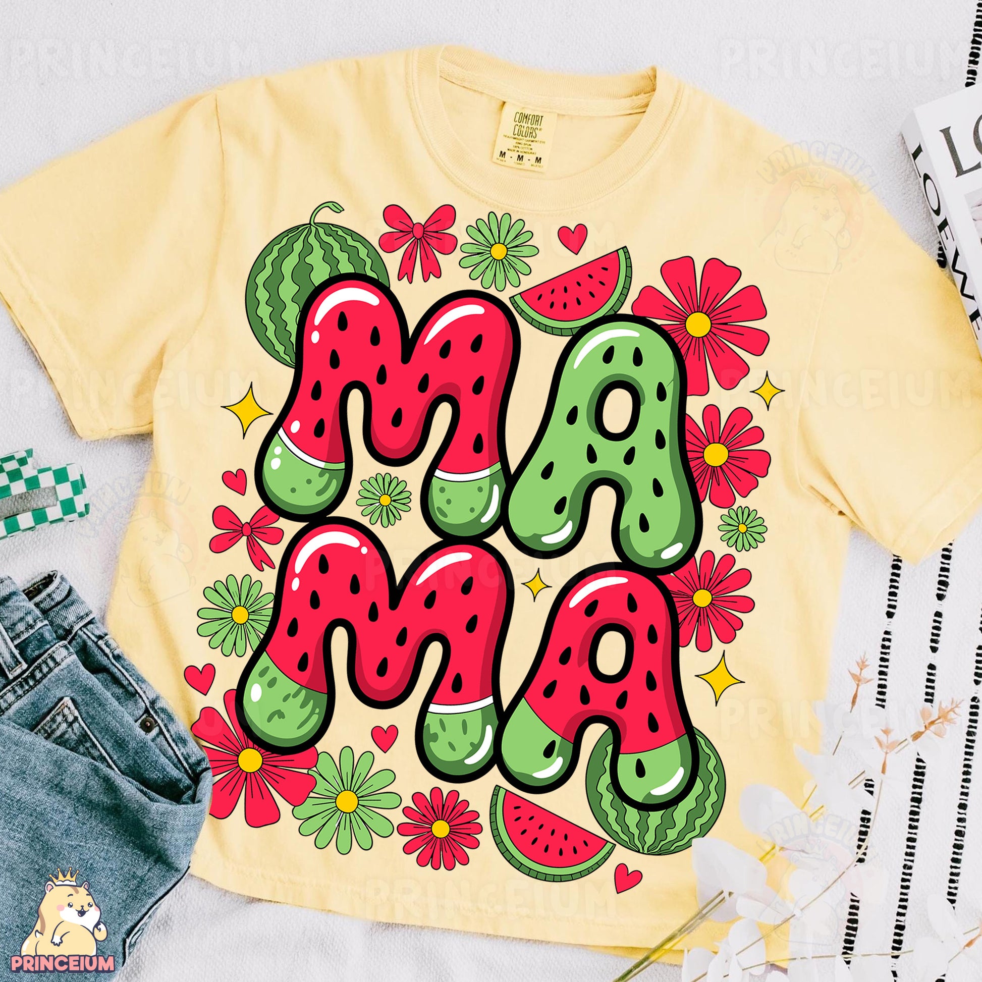 a t - shirt with the word mama on it