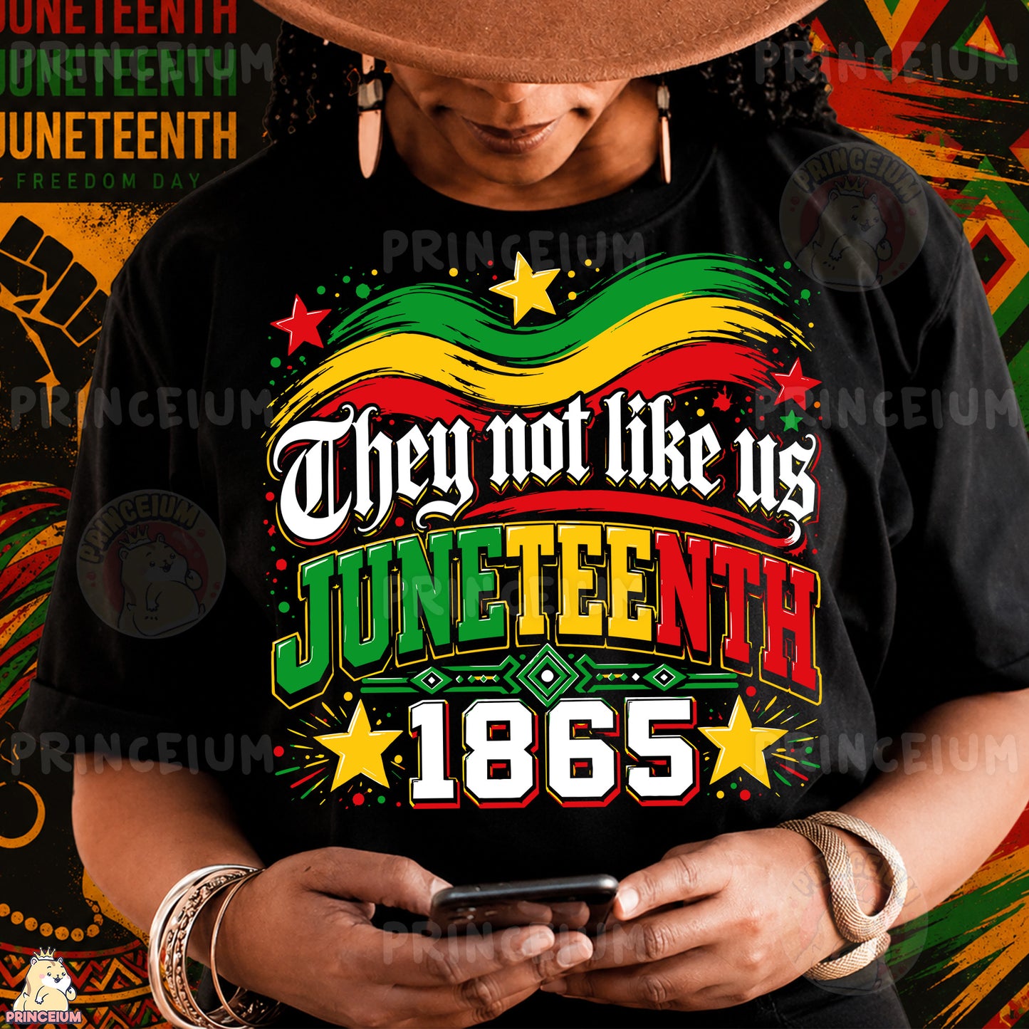 They Not Like Us Juneteenth 1865 Sublimation Design PNG Freedom Day Digital Download