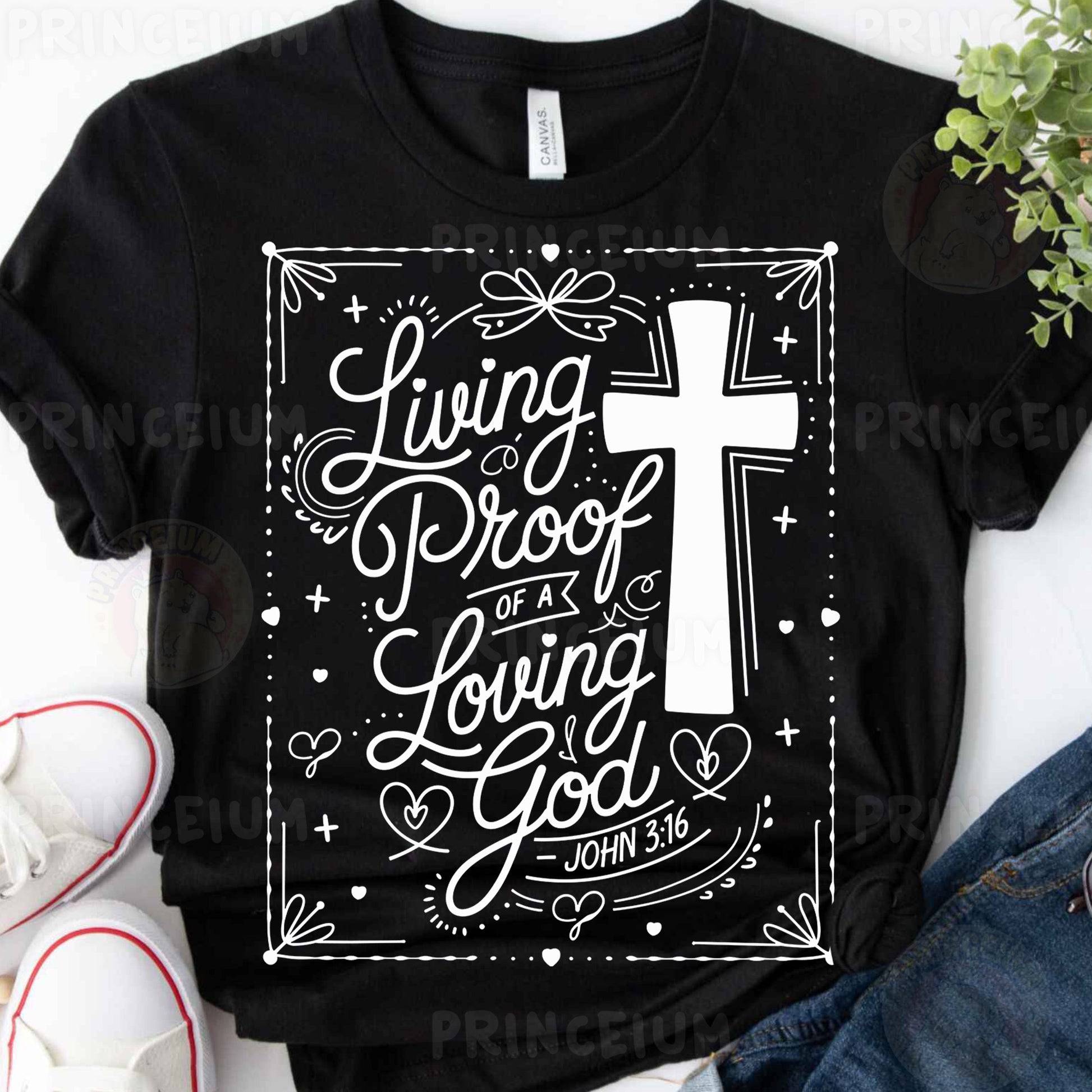 a t - shirt with the words living proof of loving you on it