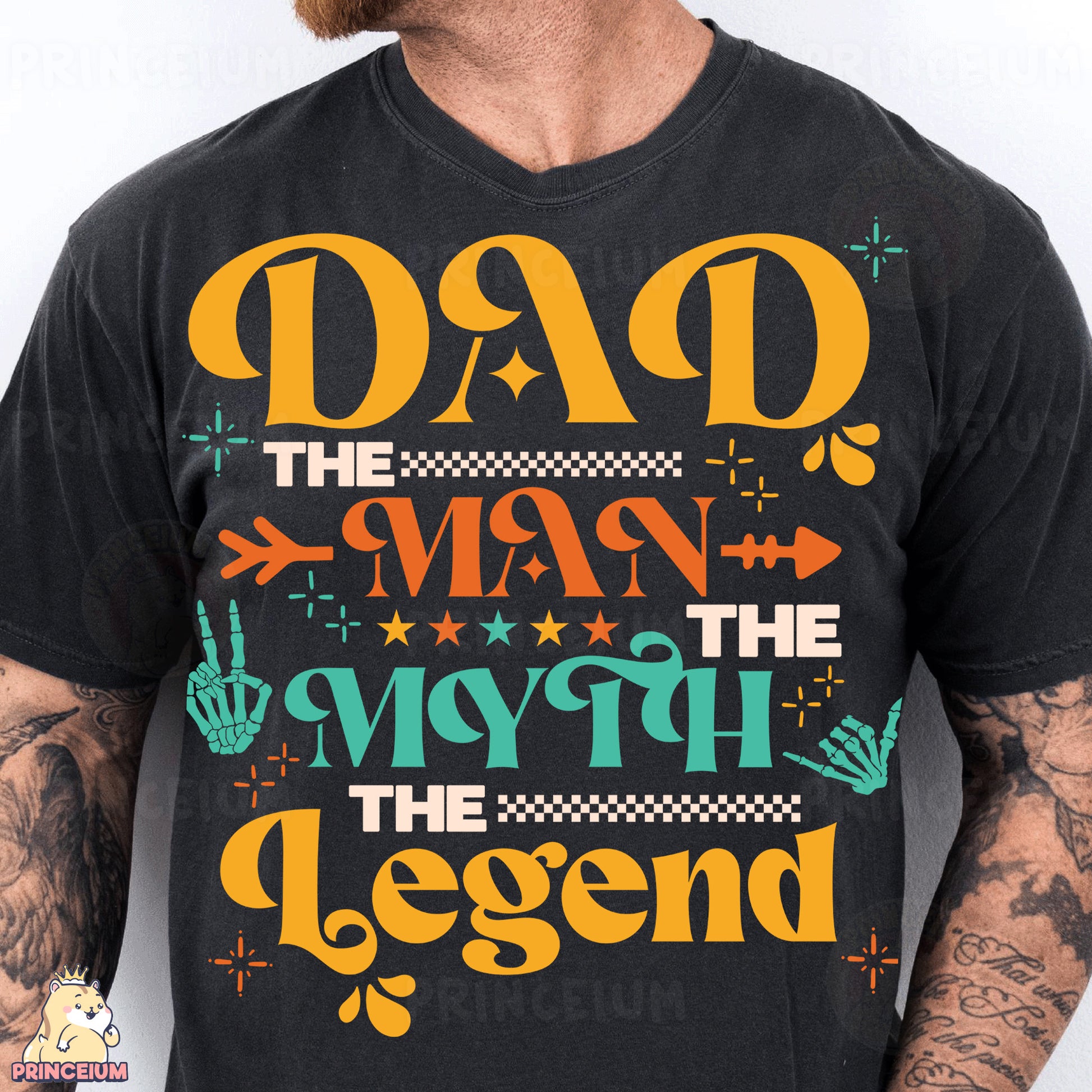 a man with a beard wearing a black shirt