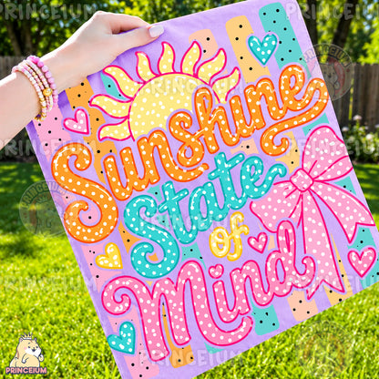 Sunshine State of Mind Sublimation Design PNG  Summer Sun Digital Download NEW26