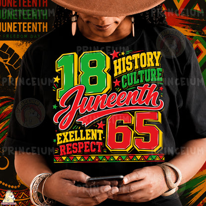 Juneteenth 1865 History Culture Excellent Respect Sublimation Design PNG Freedom Day Digital Download