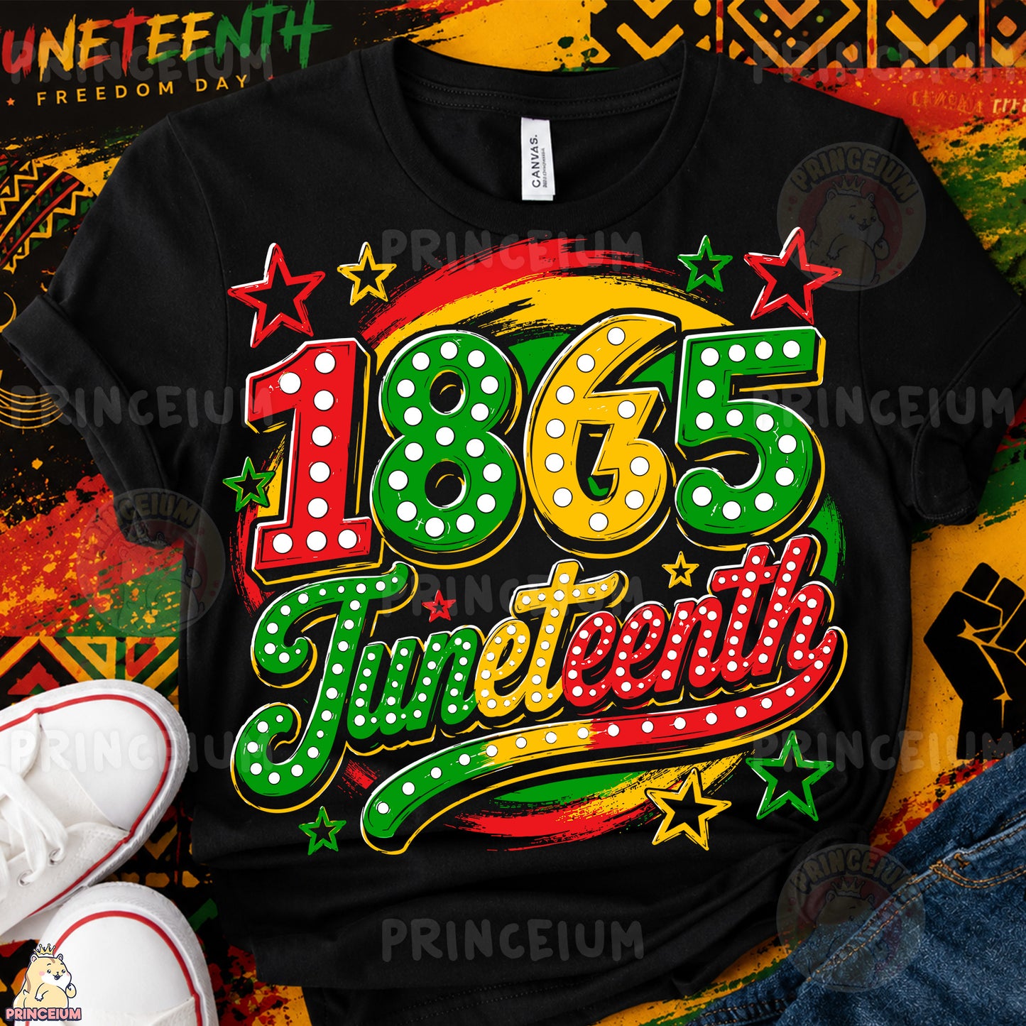 1865 Juneteenth Sublimation Design PNG Freedom Day Celebration Digital Download