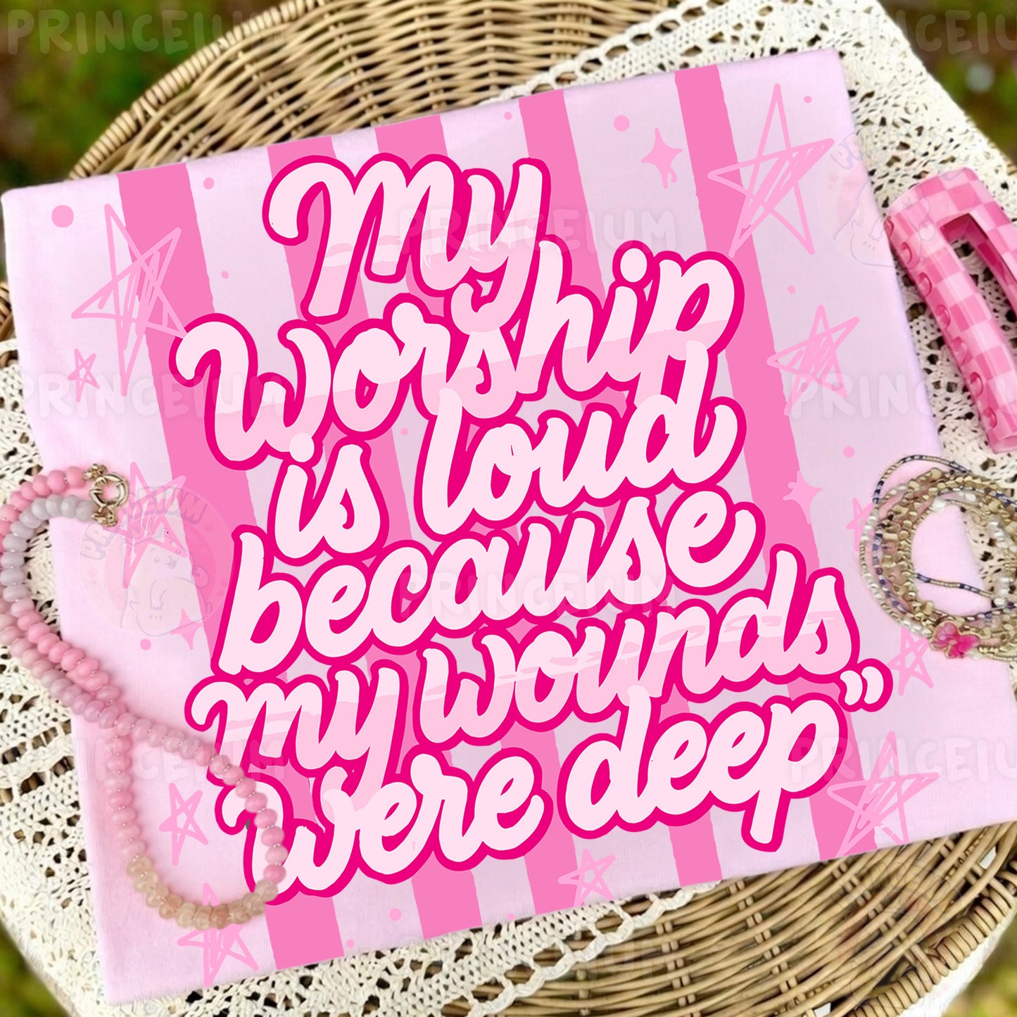 My Worship Is Loud Because My Wounds Were Deep Sublimation Design PNG Christian Faith Digital Download