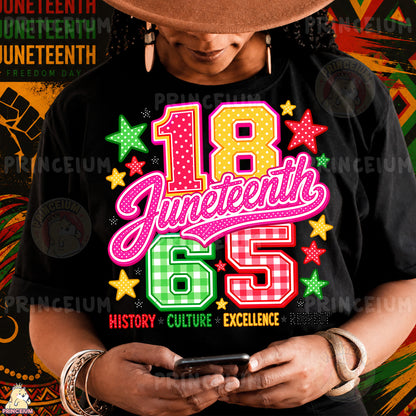 1865 Juneteenth History Culture Excellence Respect Sublimation Design PNG Freedom Day Digital Download NEW26