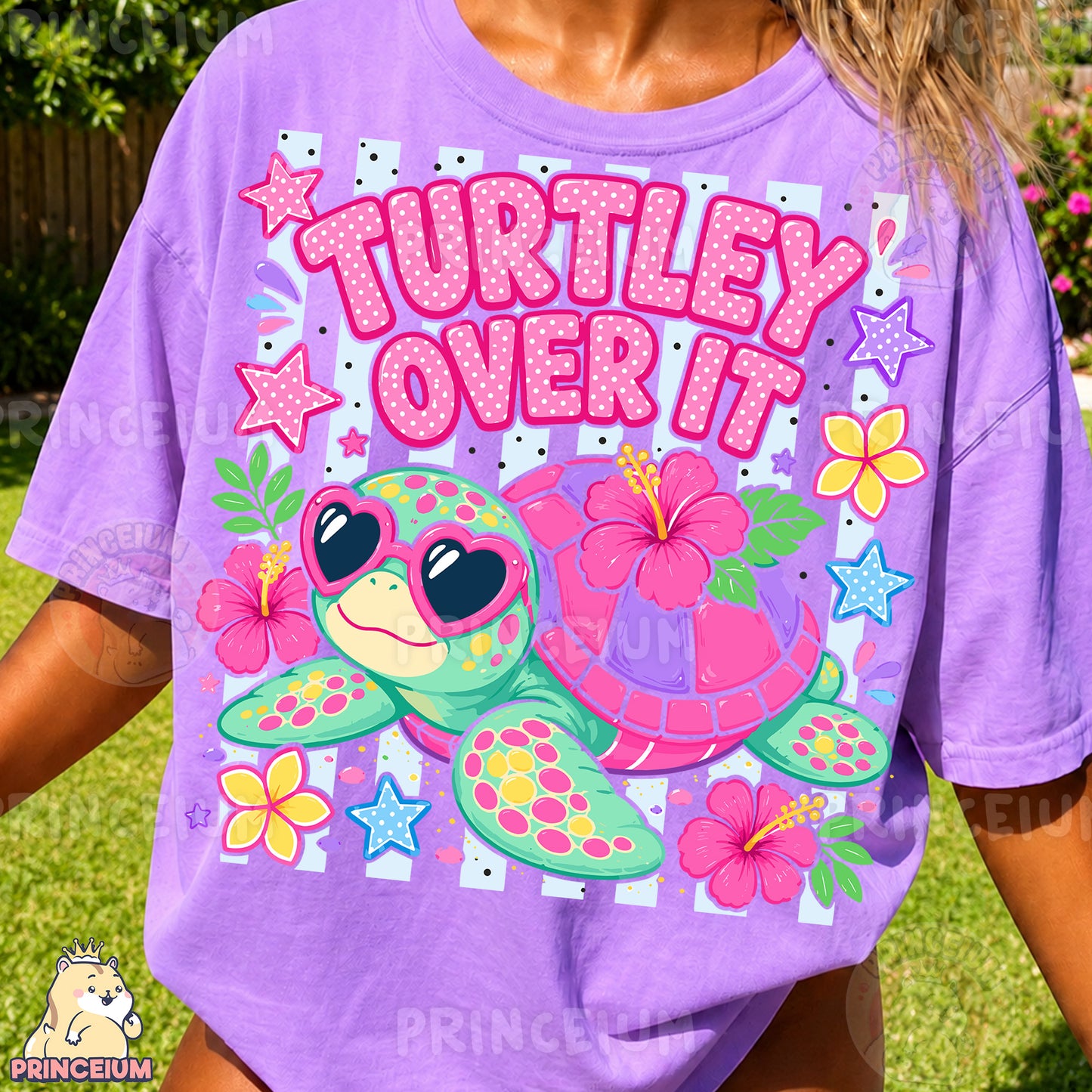 Turtley Over It Sublimation Design PNG Cute Turtle Heart Sunglasses Digital Download