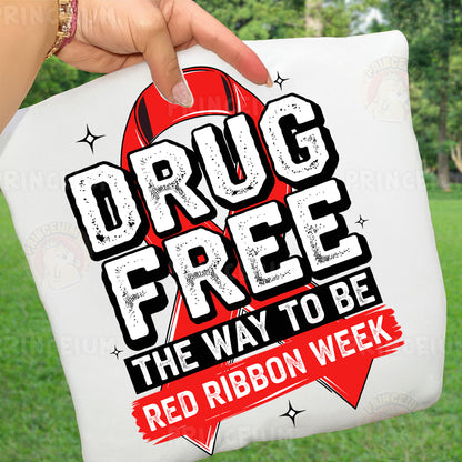 Red Ribbon Week Bundle Png, In October We Wear, Red Ribbon Week Png, Drug-Free, Anti-Drug Svg, Red ribbon Week, Sublimation Designs, Digital