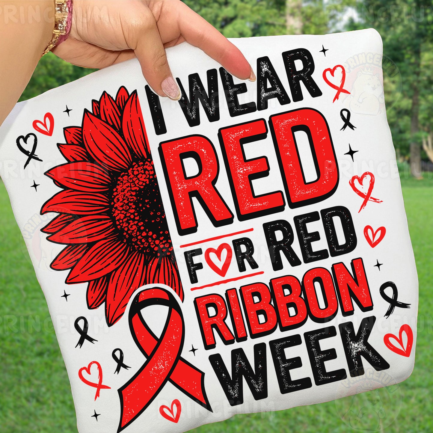 Red Ribbon Week Bundle Png, In October We Wear, Red Ribbon Week Png, Drug-Free, Anti-Drug Svg, Red ribbon Week, Sublimation Designs, Digital