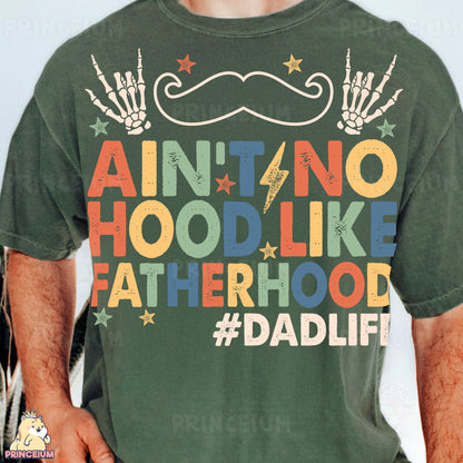 a man wearing a green shirt with a mustache