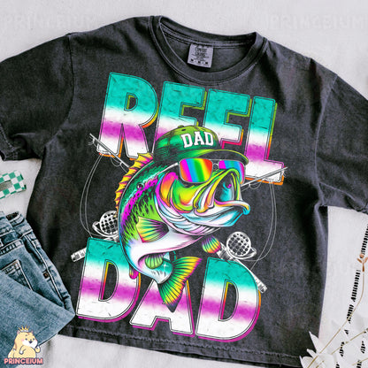 a t - shirt with a fish on it and a pair of jeans