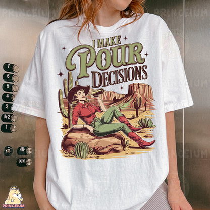 a woman wearing a white t - shirt with a picture of a woman sitting on