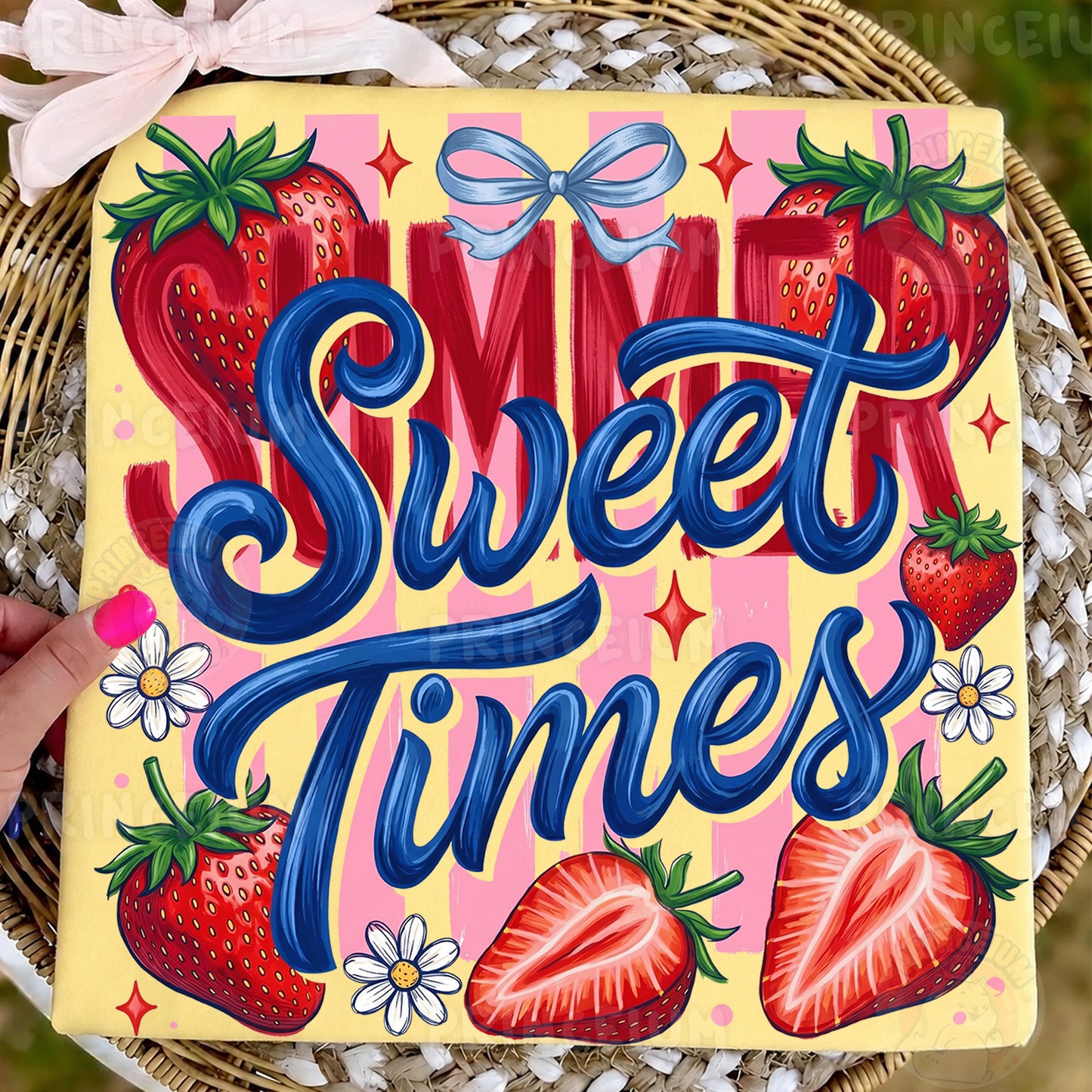 Sweet Summer Times PNG, Strawberry Summer Shirt Design, Cute Coquette Sublimation Graphic