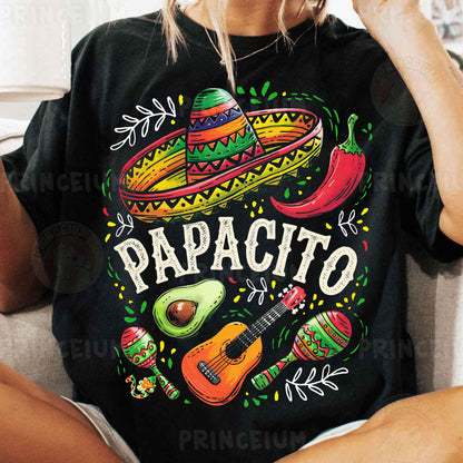 a woman sitting on a couch wearing a black shirt