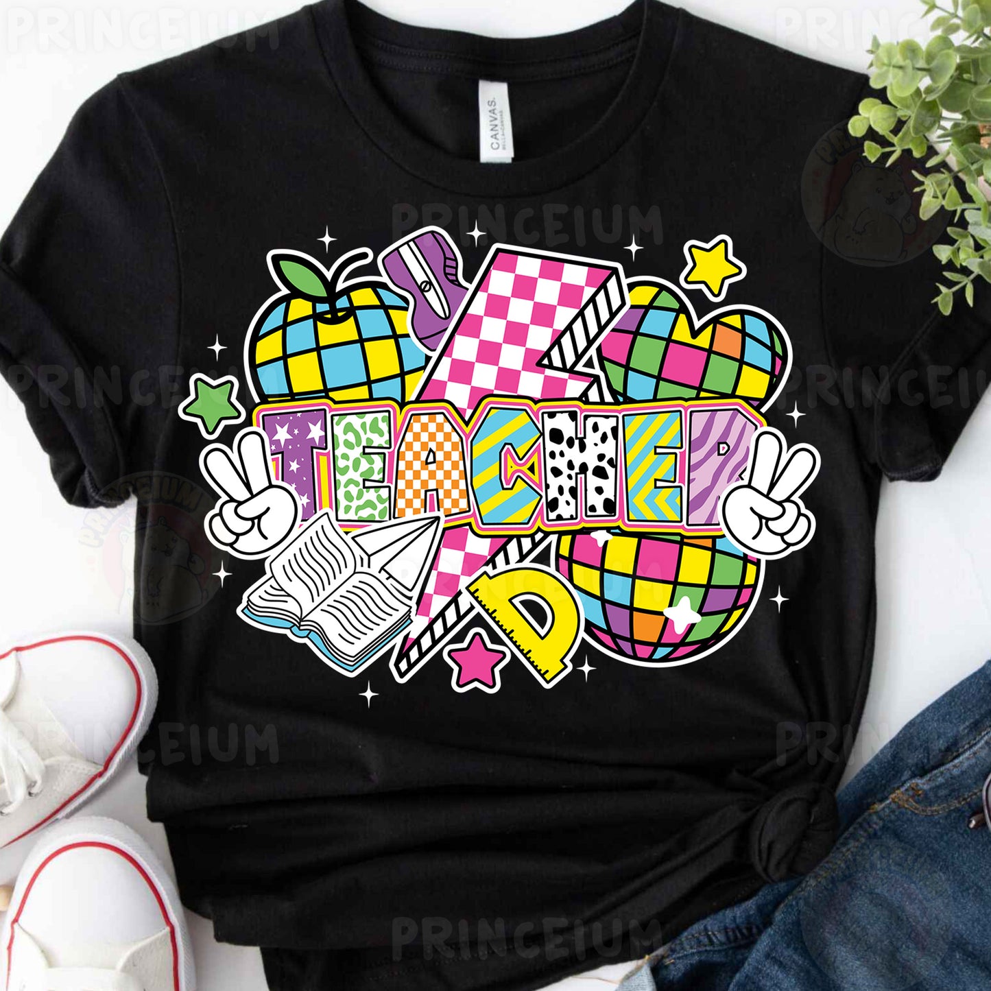 a t - shirt with a cartoon character on it