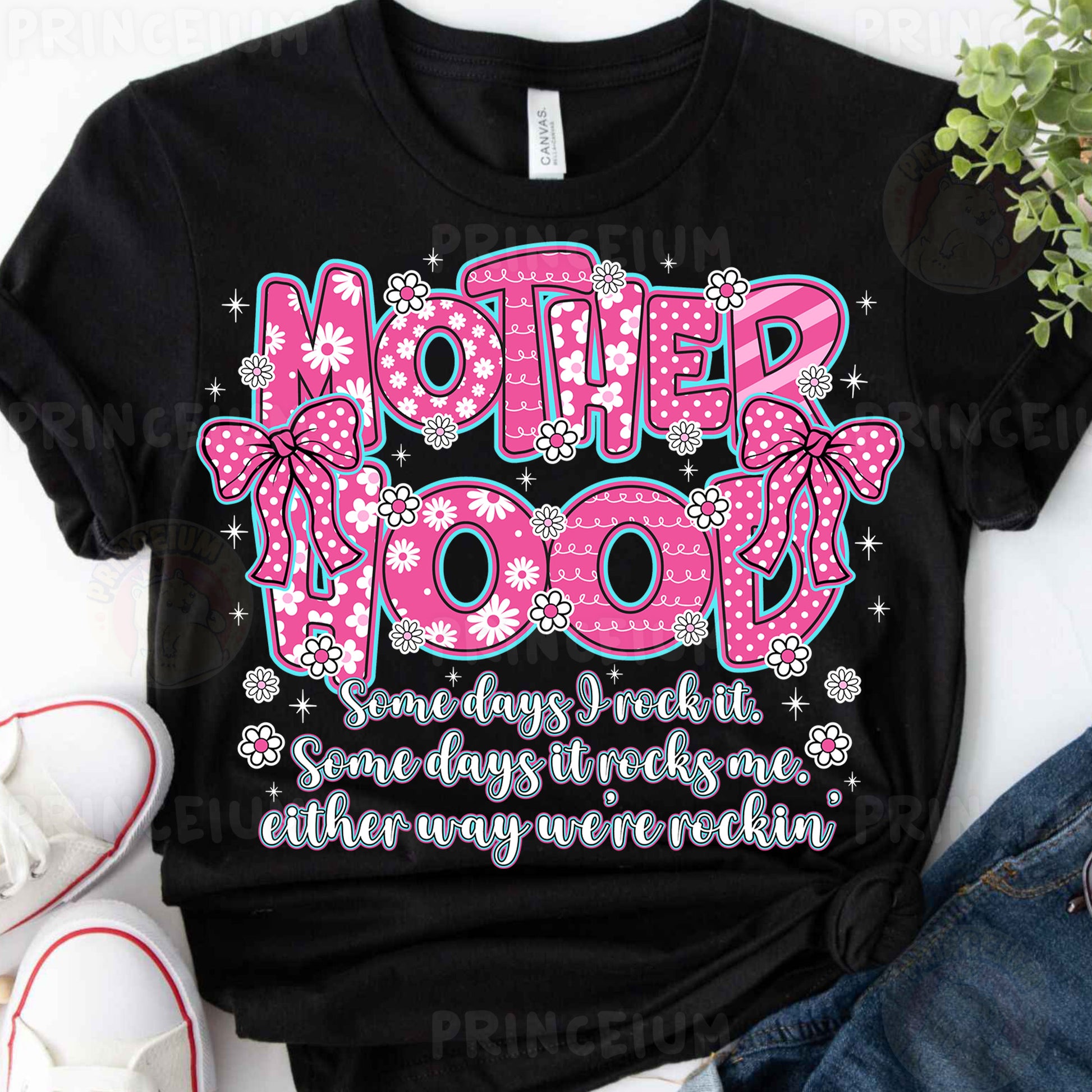 a t - shirt with the words motherhood on it