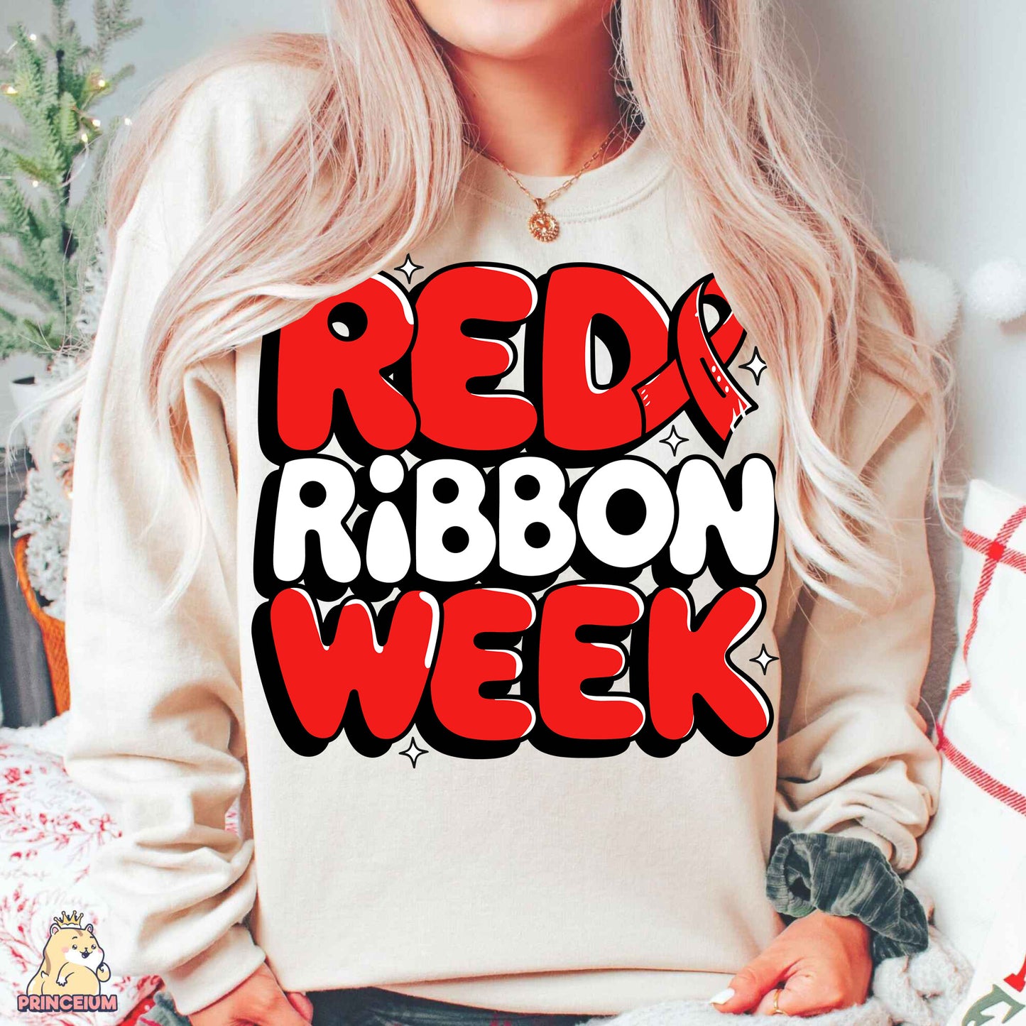 Red Ribbon Week Bundle Png, In October We Wear, Red Ribbon Week Png, Drug-Free, Anti-Drug Svg, Red ribbon Week, Sublimation Designs, Digital