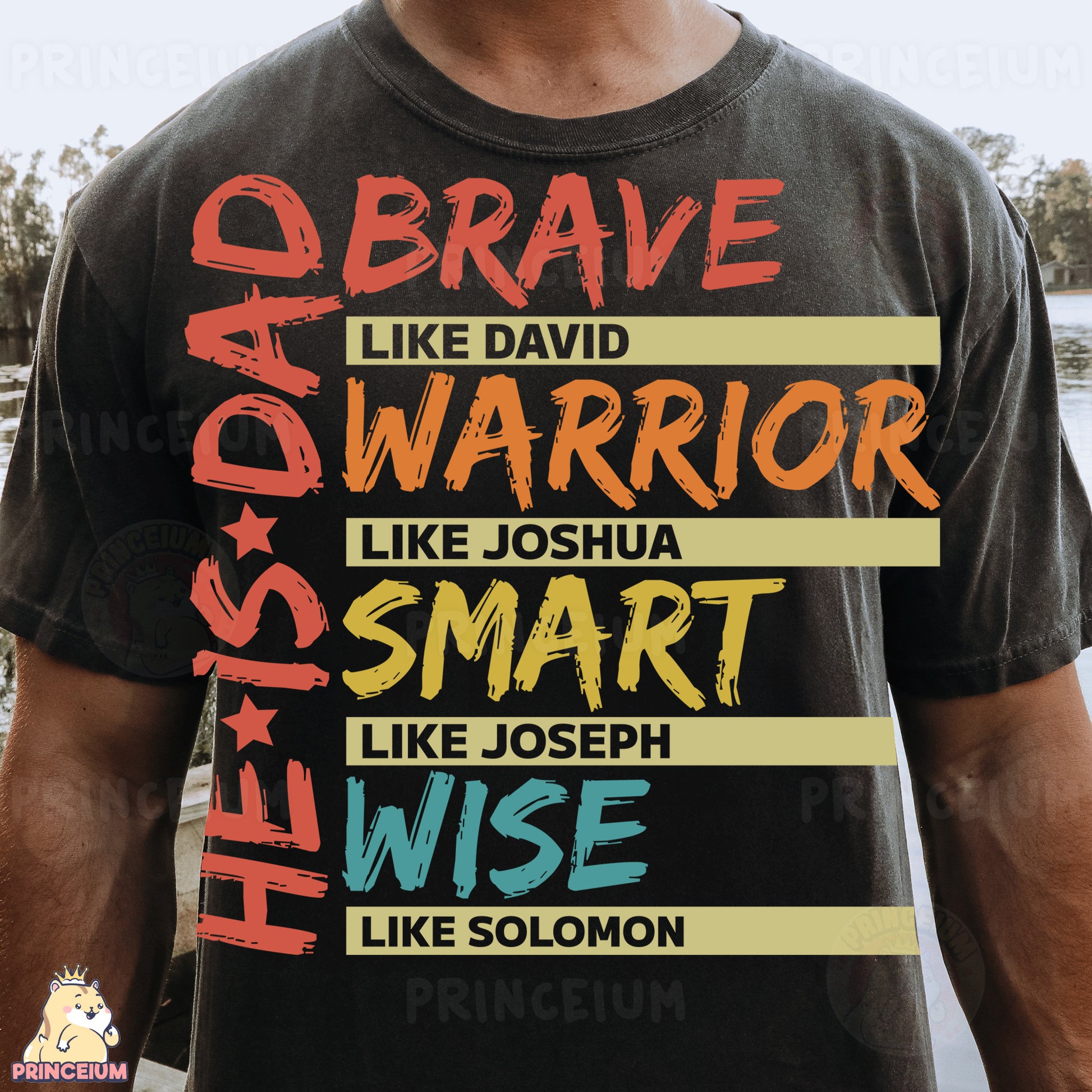 a man wearing a t - shirt with a message on it