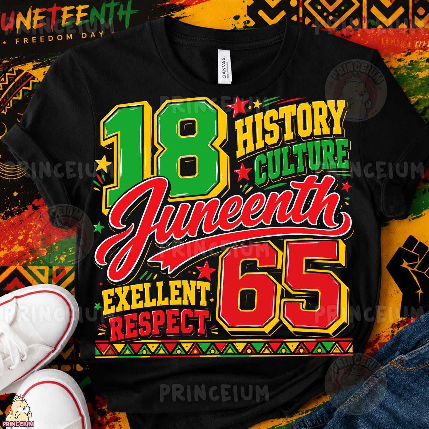 Juneteenth 1865 History Culture Excellent Respect Sublimation Design PNG Freedom Day Digital Download