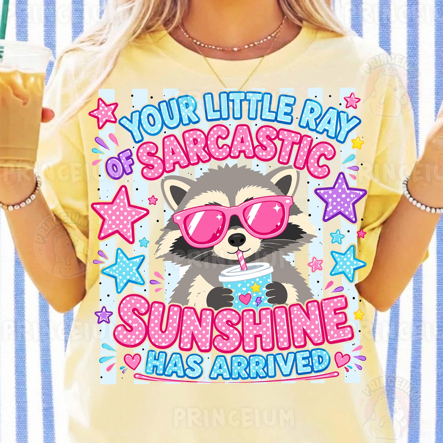 Your Little Ray of Sarcastic Sunshine Sublimation Design PNG |  Raccoon Digital Download