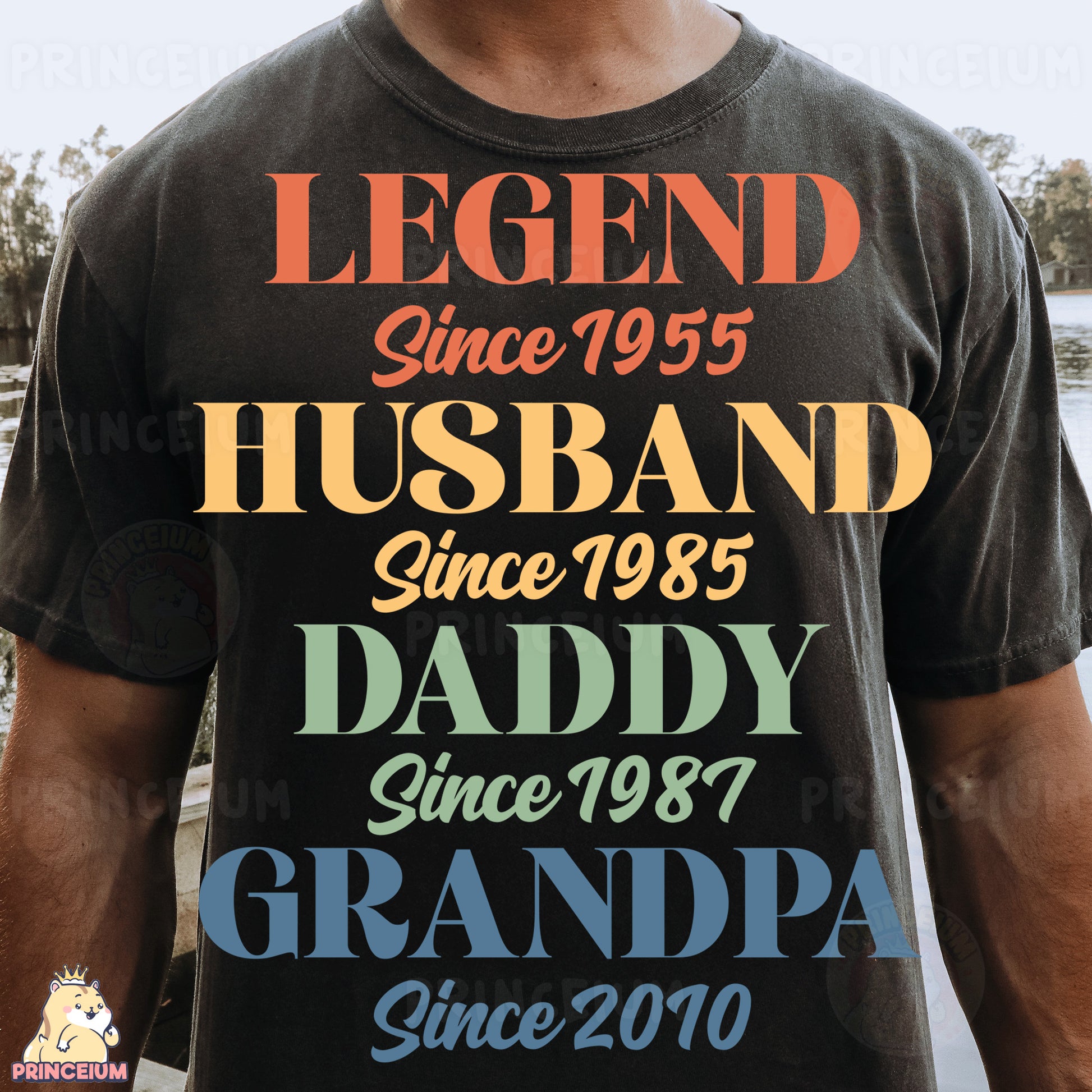 a man wearing a shirt that says legend since 1953