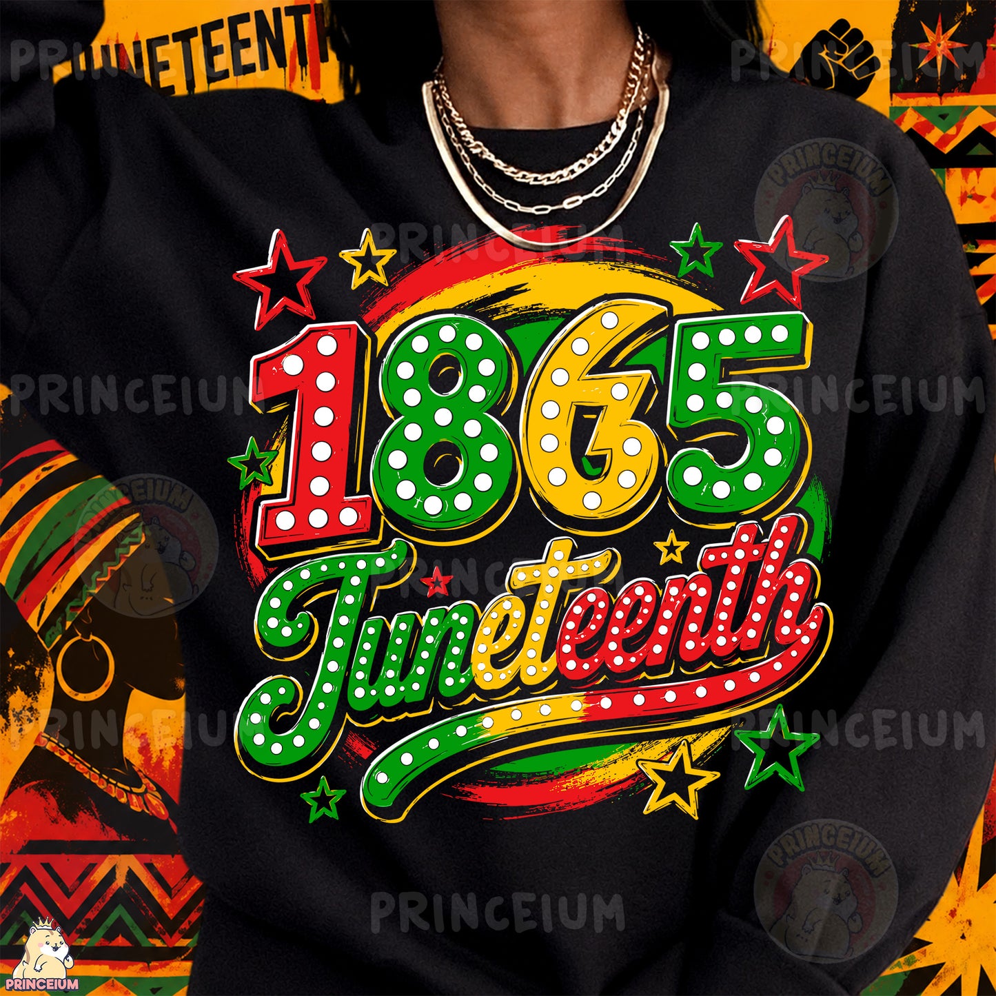 1865 Juneteenth Sublimation Design PNG Freedom Day Celebration Digital Download
