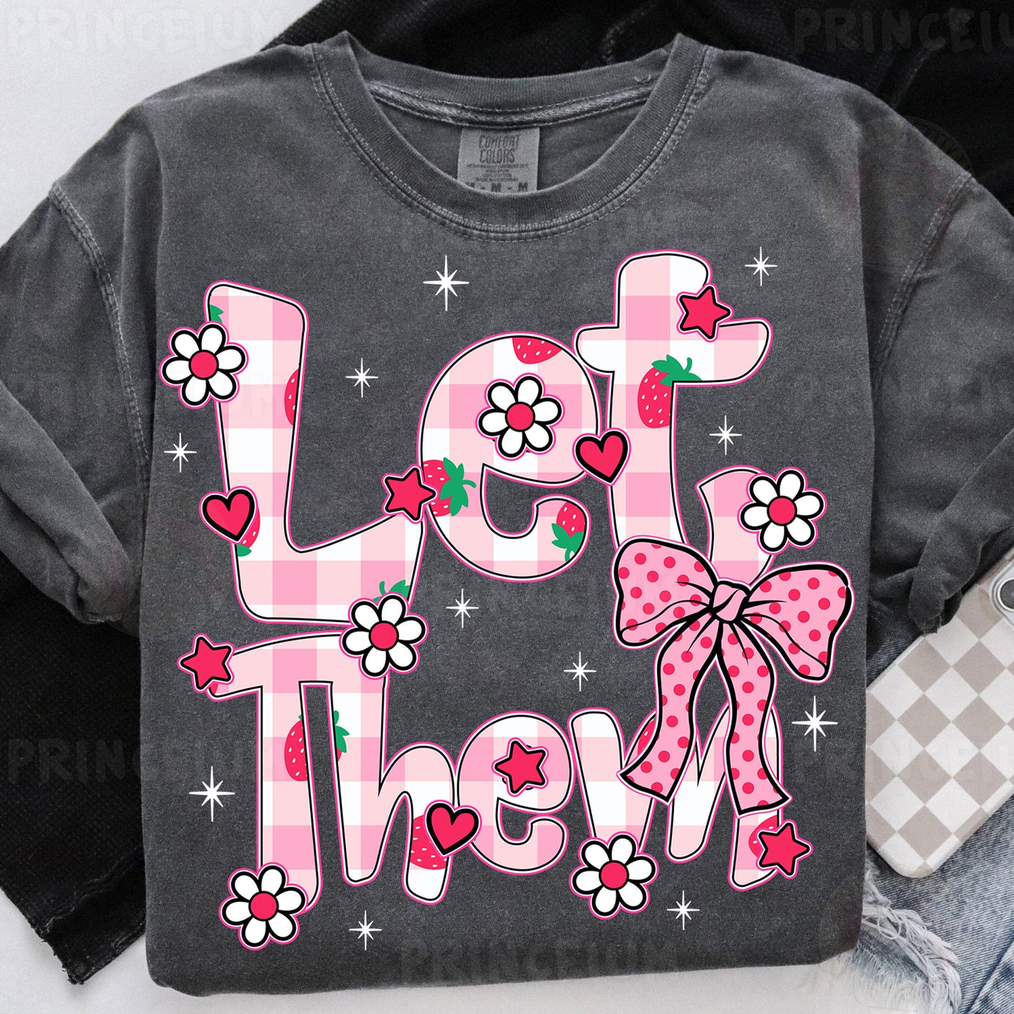 a t - shirt that says let them eat them