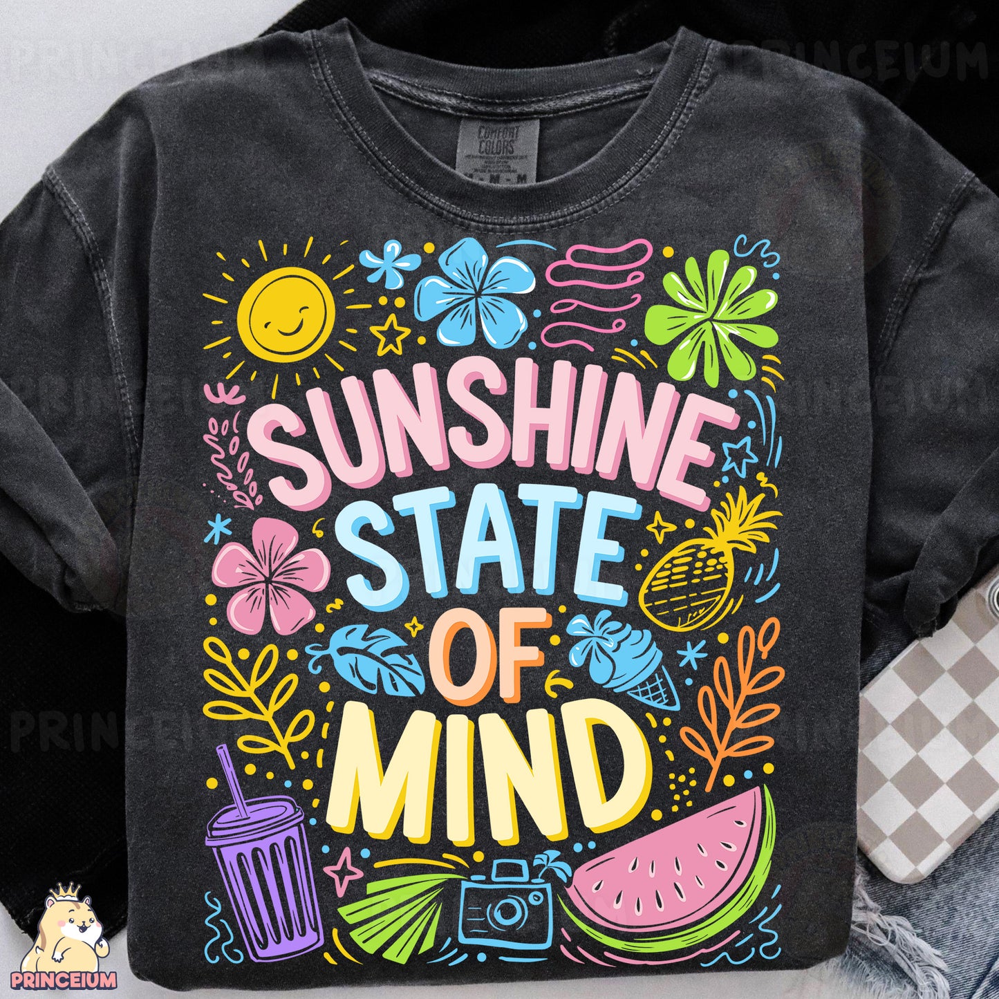 a black shirt that says sunshine state of mind