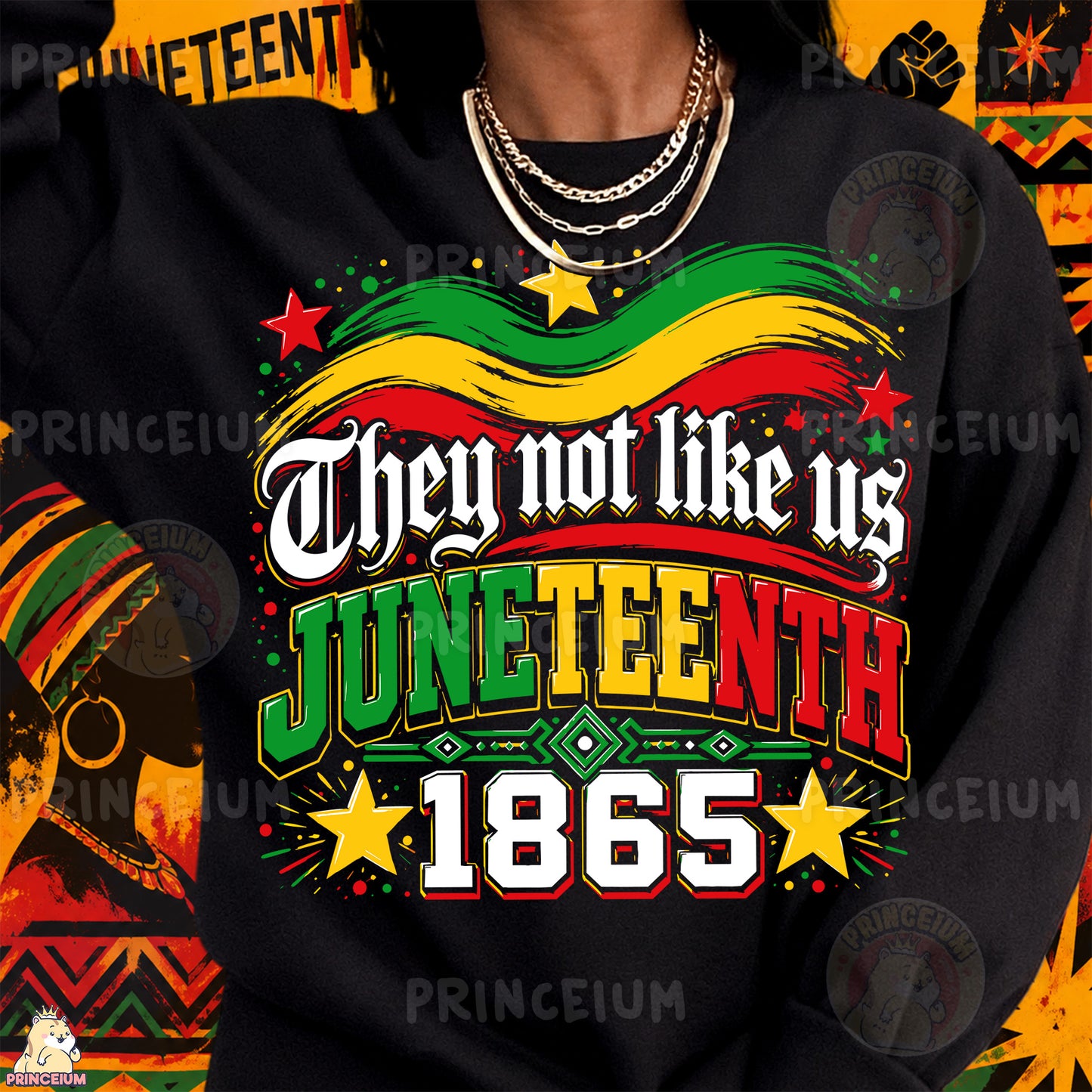 They Not Like Us Juneteenth 1865 Sublimation Design PNG Freedom Day Digital Download