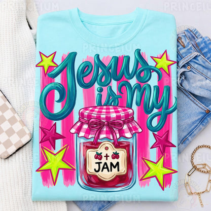 Jesus is my Jam PNG  Christian Sublimation Design for Shirts