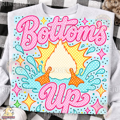 Bottoms Up Duck Sublimation Design PNG Funny Summer Splash Digital Download NEW26