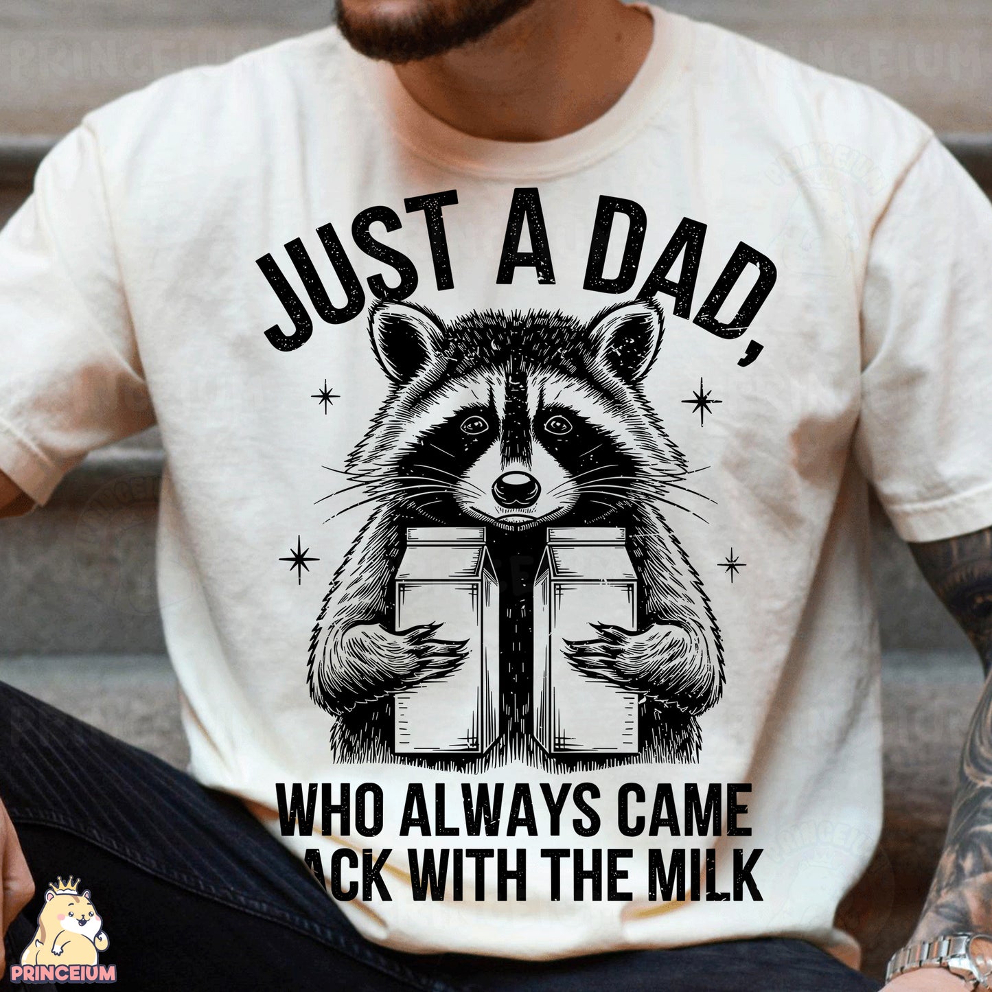 a raccoon reading a book just a dad who always came back with the