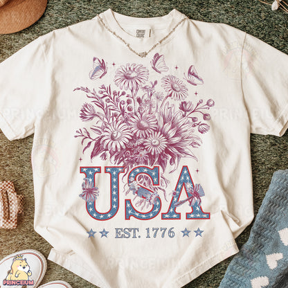 a white t - shirt with the word usa printed on it