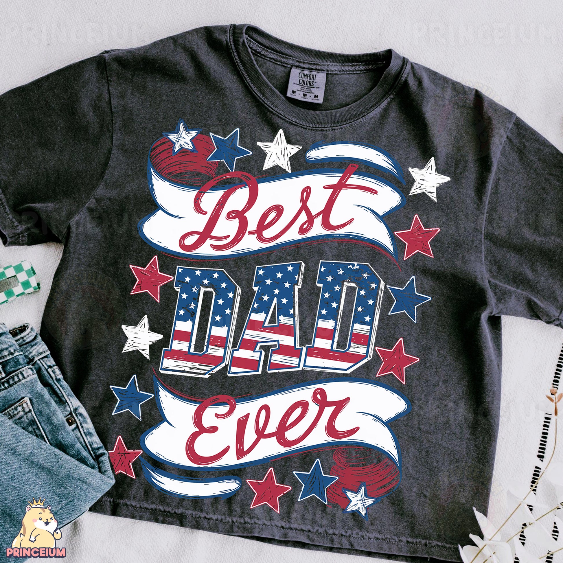 a t - shirt with the words best dad ever on it