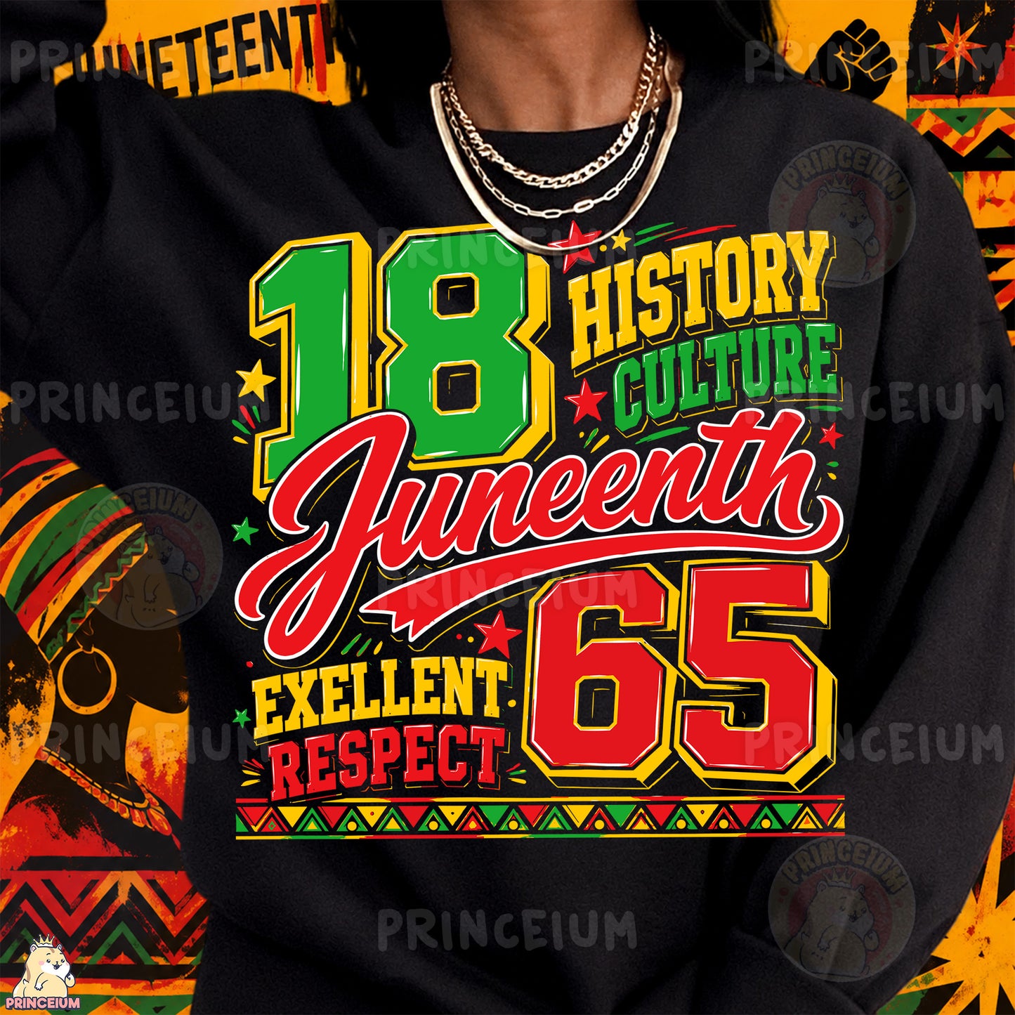 Juneteenth 1865 History Culture Excellent Respect Sublimation Design PNG Freedom Day Digital Download