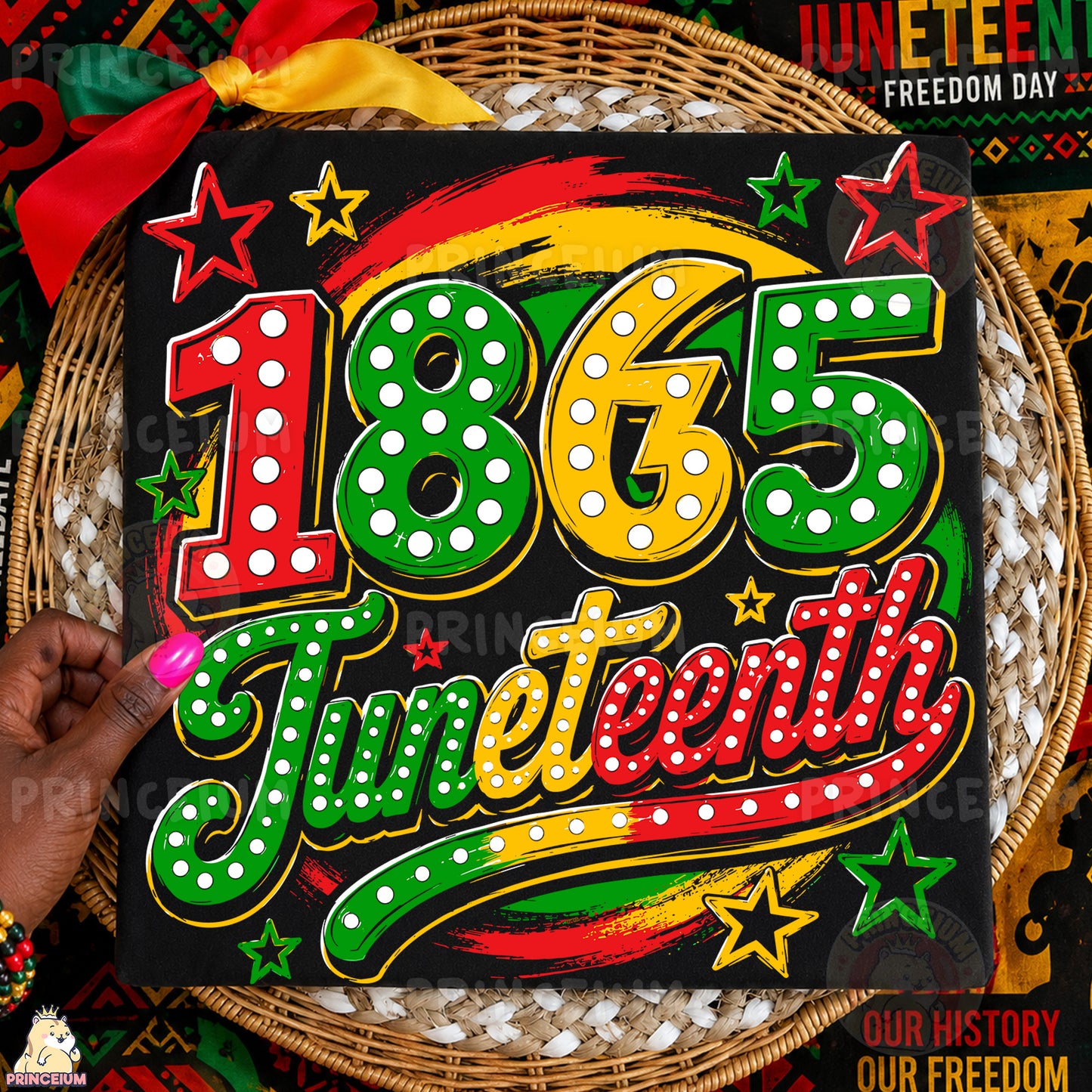 1865 Juneteenth Sublimation Design PNG Freedom Day Celebration Digital Download