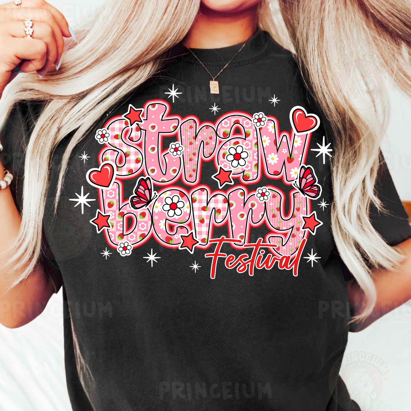 a woman wearing a black t - shirt with the words, grow, bloom,