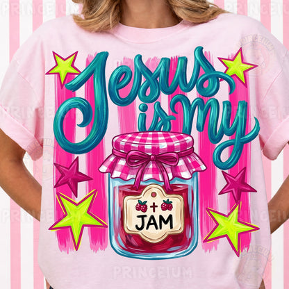 Jesus is my Jam PNG  Christian Sublimation Design for Shirts