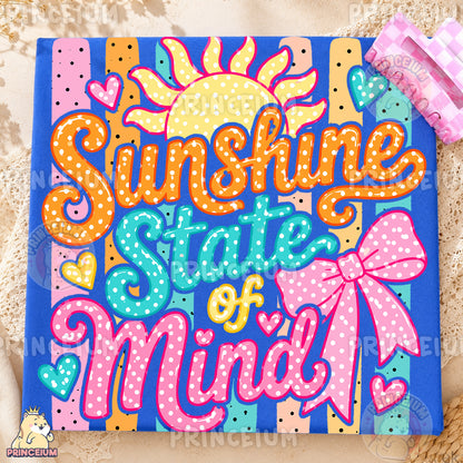 Sunshine State of Mind Sublimation Design PNG  Summer Sun Digital Download NEW26