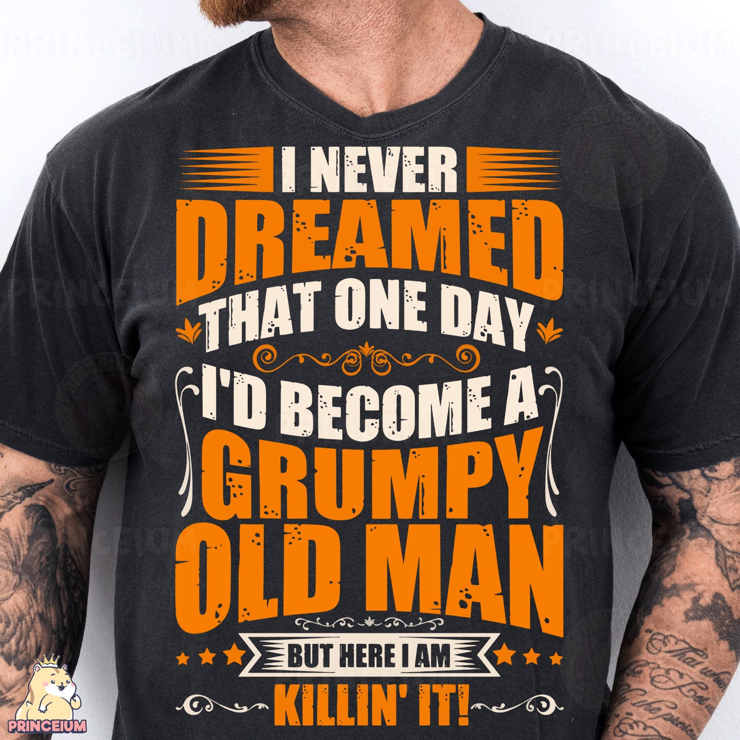 a man with a beard wearing a black shirt