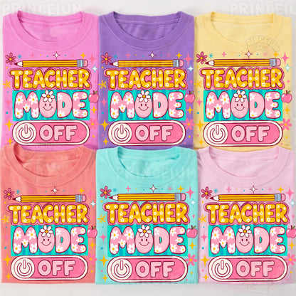 Teacher Mode Off Sublimation Design PNG | Cute Floral Teacher Summer Digital Download