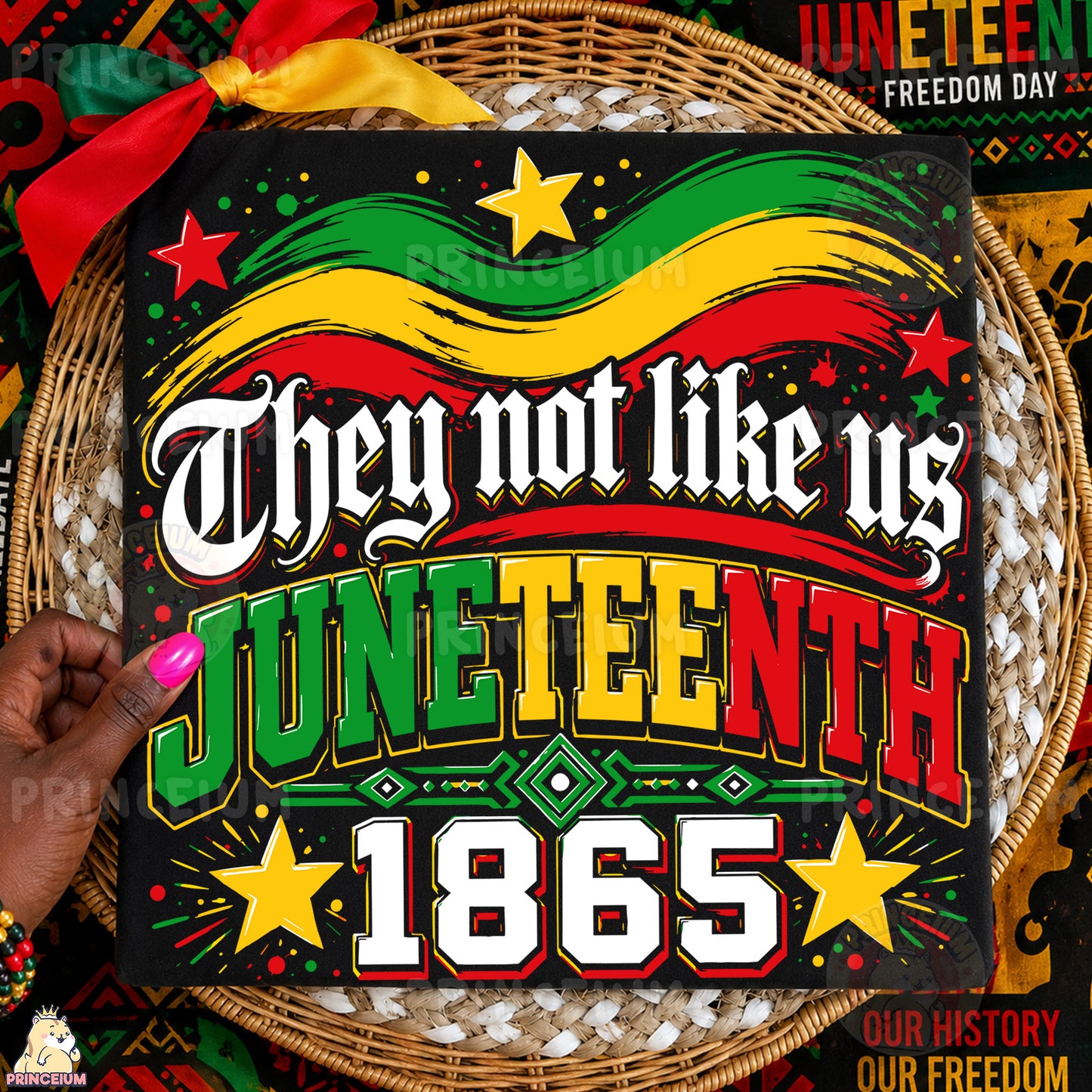 They Not Like Us Juneteenth 1865 Sublimation Design PNG Freedom Day Digital Download