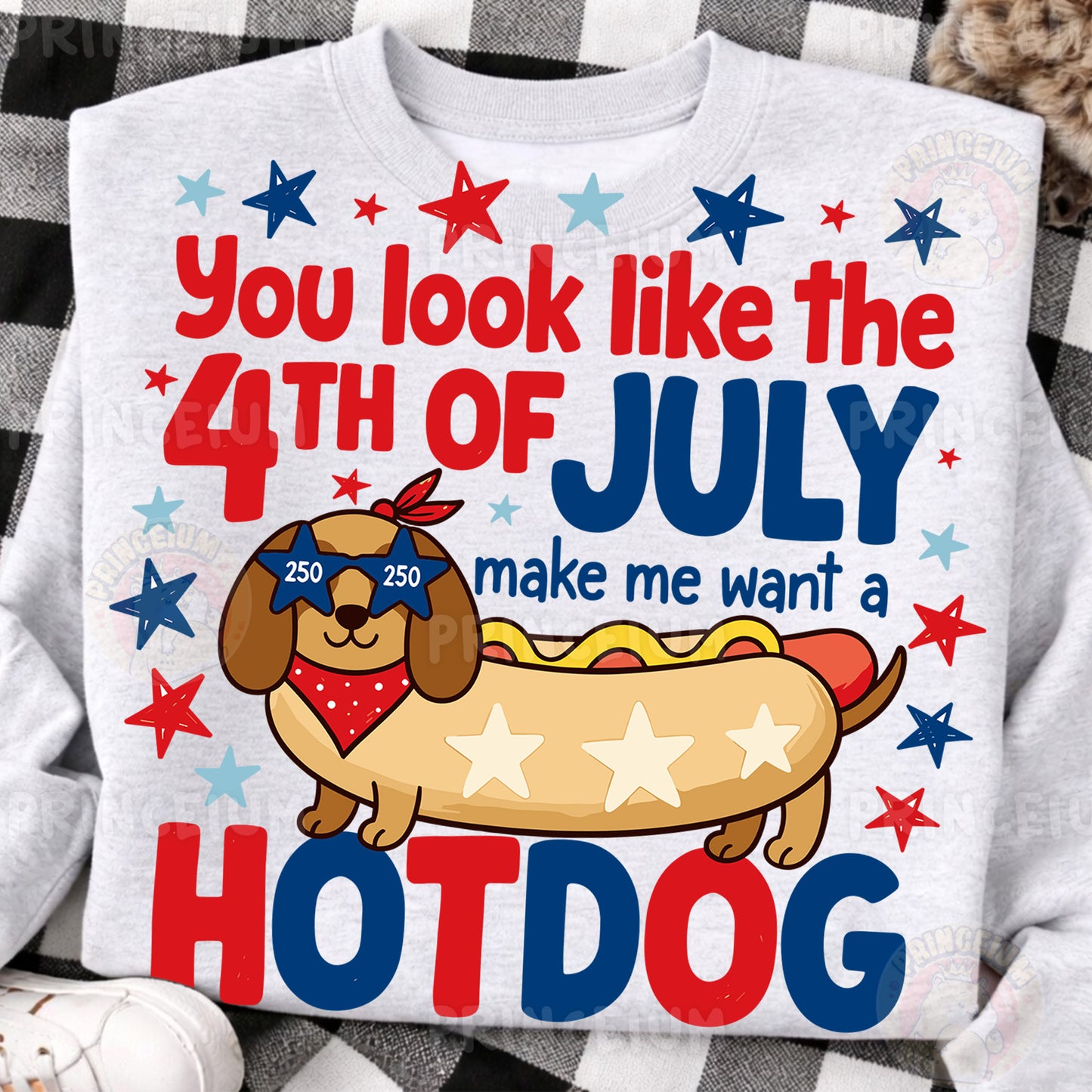 You Look Like The 4th Of July Make Me Want A Hotdog Sublimation Design PNG | Funny Dachshund Patriotic Digital Download